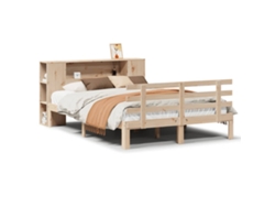 Maison Exclusive - Cama Con Estantería Sin Colchón Madera Maciza De Pino 160x200cm