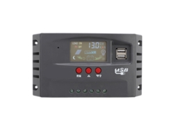 Controlador de carga solar MPPT con pantalla LCD, regulador de batería para paneles solares