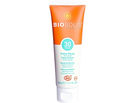 Protector Solar BIOSOLIS Crema Solar Antiedad para Rostro SPF 30 (50 ml)
