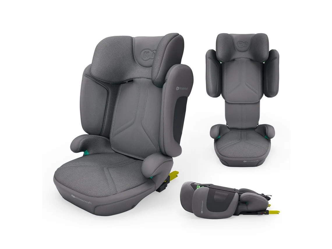 Silla De Coche Kinderkraft Xpand 2 Pro (100-150 Cm- 3.5 - 12 Años- I-size - Gris)
