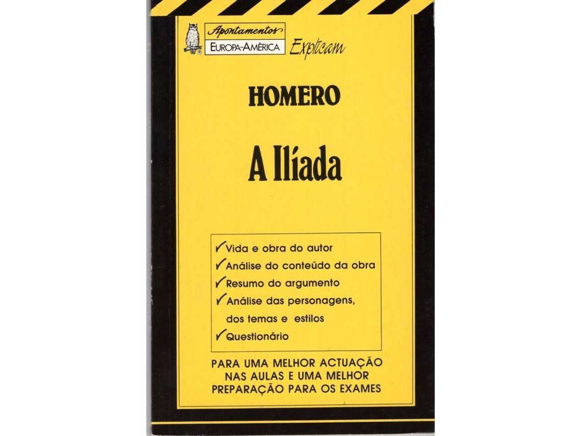Libro Apontamentos Iliada de Homero
