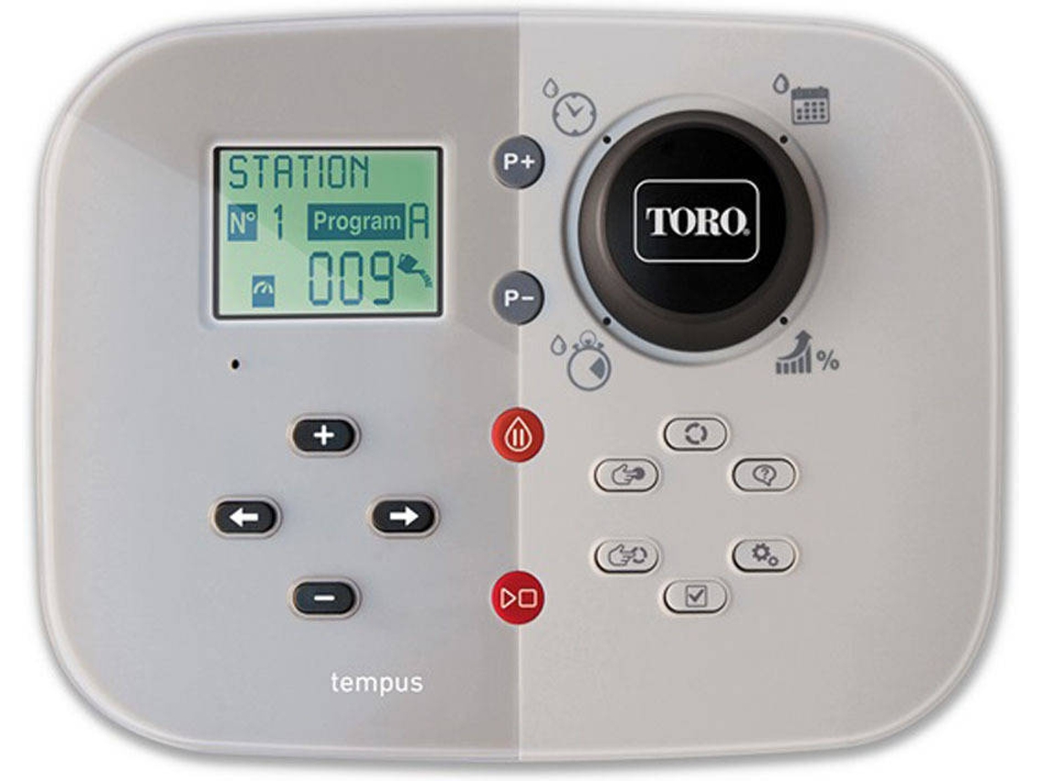 Programador de Riega TORO TEMP-6 (6 Estaciones - 220V - 14x18.6x6.7cm)