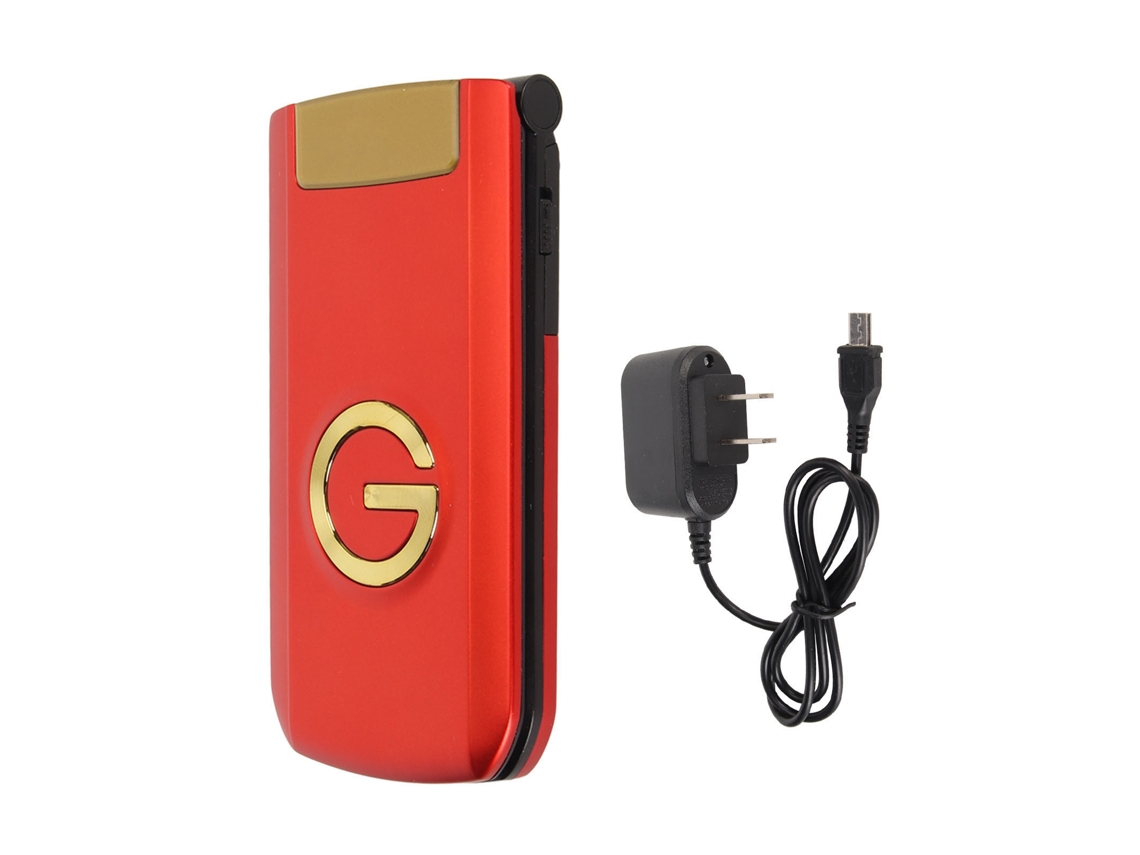 Teléfono Plegable Gsm Dual Sim Desbloqueado Con Batería De 4800 Mah, Botones Grandes Para Personas Mayores, Rojo G9000