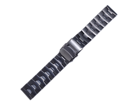 Correa de acero de titanio acero al titanio 22mm para Samsung Galaxy Watch3 45mm/Gear S3 Frontier/Gear S3 Classic/Huawei Watch GT3 Pro - canoso