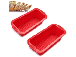 Moldes De Silicona Para Pan Y Bizcocho Rectangulares Antiadherentes 2 Piezas Panadería Horneado