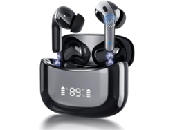 Auriculares YEMAESRE Bluetooth Horas Reproducción Impermeable Negro