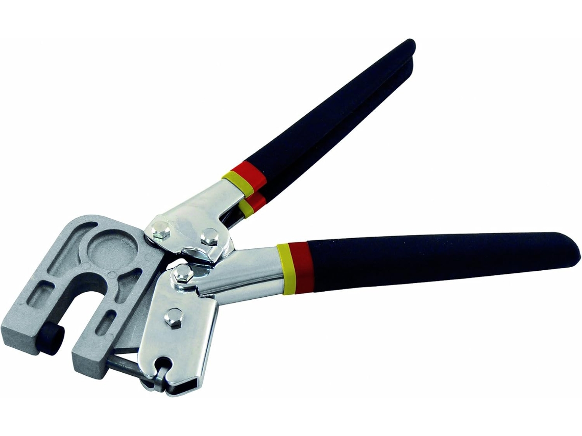 Tijeras para cortar yeso con manguera antideslizante.