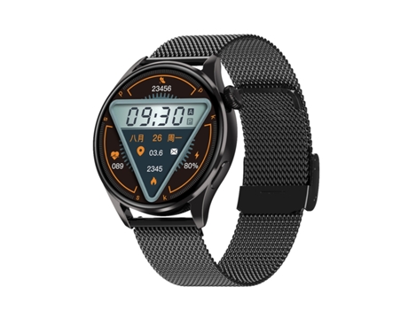 Smartwatch Q3 Max con pantalla a color de 1,36", correa de acero, monitorización/monitoreo de frecuencia cardíaca compatible