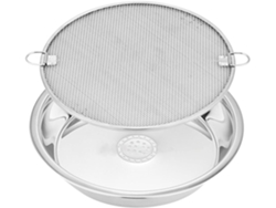 Bandeja De Rejilla De Acero Inoxidable 304, Colador De Verduras De Metal, Herramienta Multifuncional Para Escurrir Aceite.