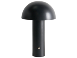 Lámpara de mesa LED inalámbrica Beliani con base de hierro negro (14 x 14 x 25 cm)