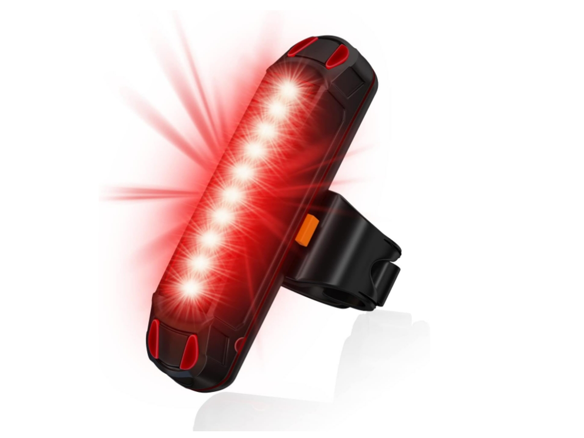 Luz Trasera Led Para Bicicleta, Luz Trasera Recargable Para Bicicleta Con 5 Modos Para Seguridad En Ciclismo Nocturno Y Diurno (negro)