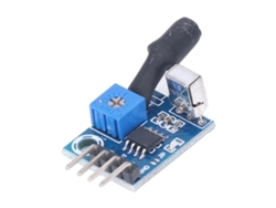 Módulo sensor de obstáculos infrarrojo de 38 kHz con protección antiinterferencias y rango ajustable de 2 a 180 cm.