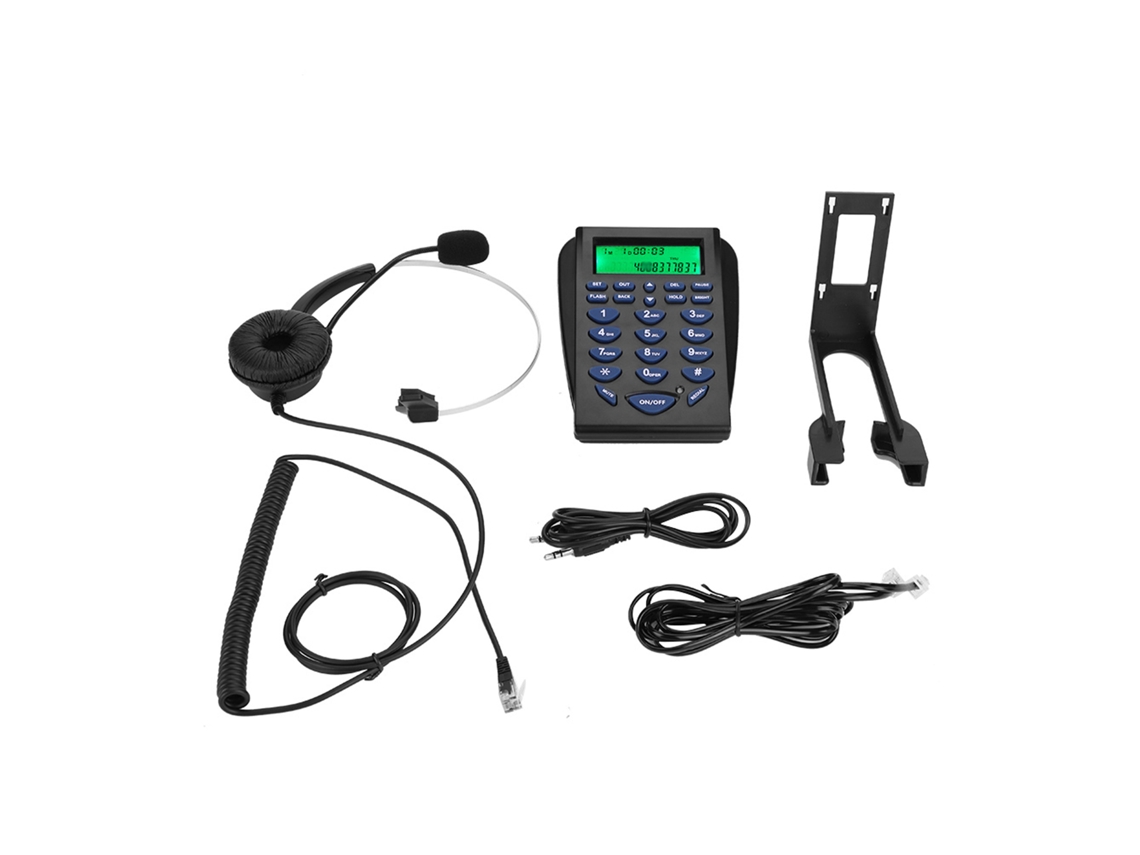 Auriculares Para Centro De Llamadas Con Panel De Marcación Multifuncional Para Oficina.
