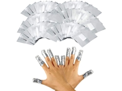 100 Unidades De Palitos Removedores De Esmalte De Uñas De Gel Acrílico Uv, Envueltos En Papel De Aluminio De Algodón De 10,5 X 7,7 Cm.