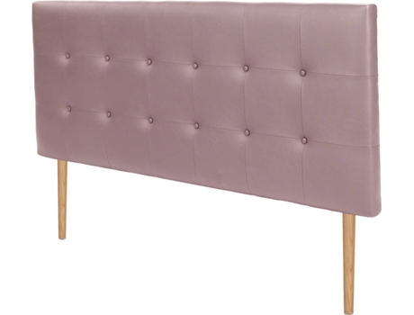Cabecero DHOME Acolchado (Rosa - Tela y Polipiel - 105 x 8 x 115 cm)