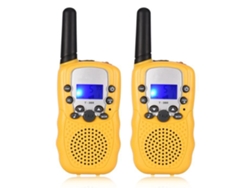 2 Walkie-talkies De Juguete Para Niños Con Alcance De 3 Km Para Actividades Al Aire Libre - Amarillo