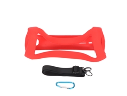 Capa De Silicone Para Flip5 Com Correia De Ombro E Mosquetão - Protetora Para Alto-falante Vermelha