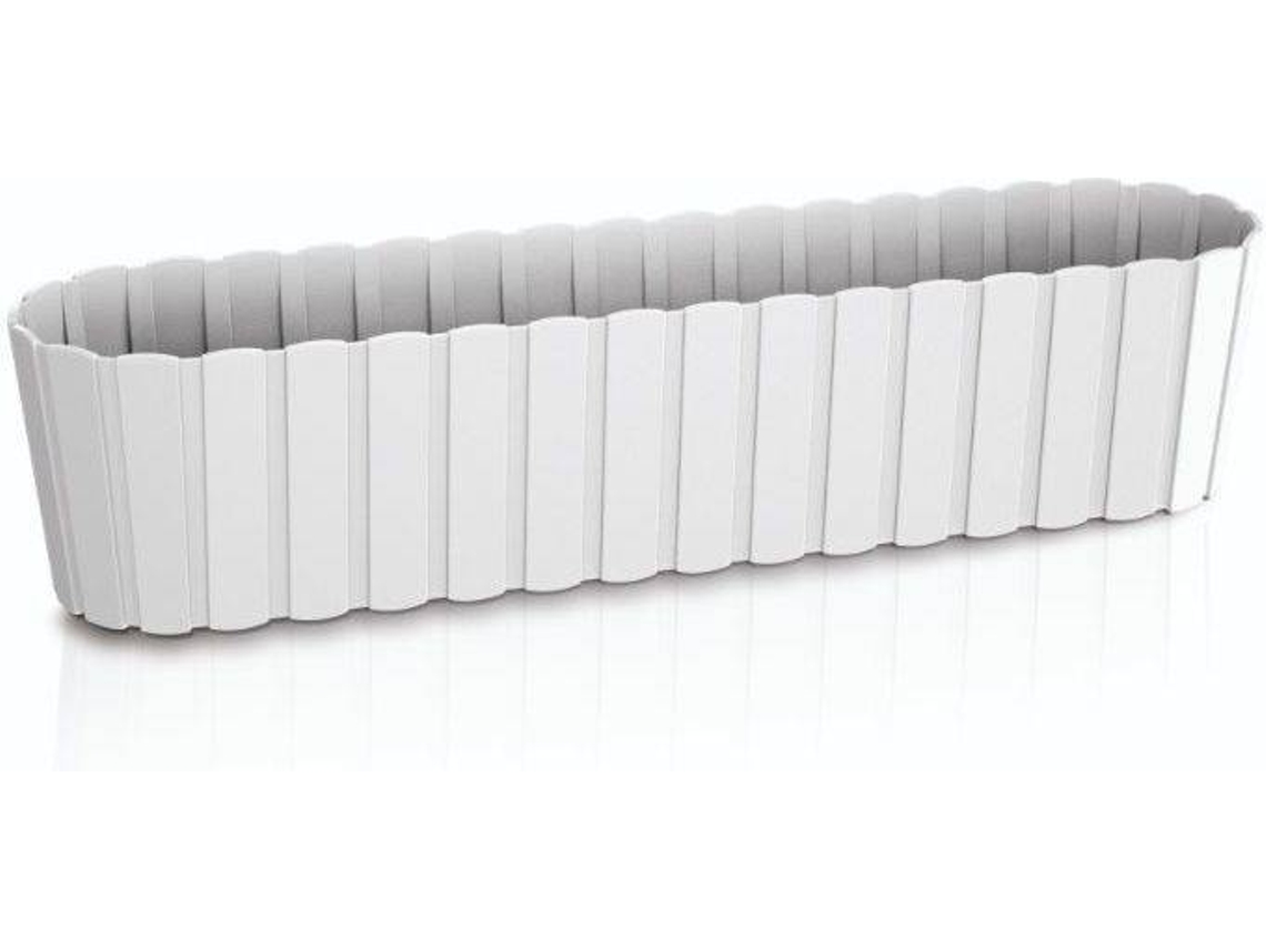 Maceta PROSPERPLAST Boardee Case (Blanco - 58.7 x 14.4 x 13 cm)