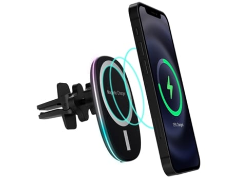 Cargador Sem Magsafe Carro Fast In Car Sensor YIZHOOD Negro