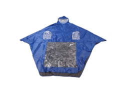Impermeable para bicicleta eléctrica, PVC azul Oxford de alta densidad para adultos, días de lluvia.