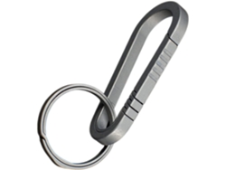Clip De Cinturón Pequeño De Titanio Gris, Llavero Desmontable Para Hombre, Accesorio