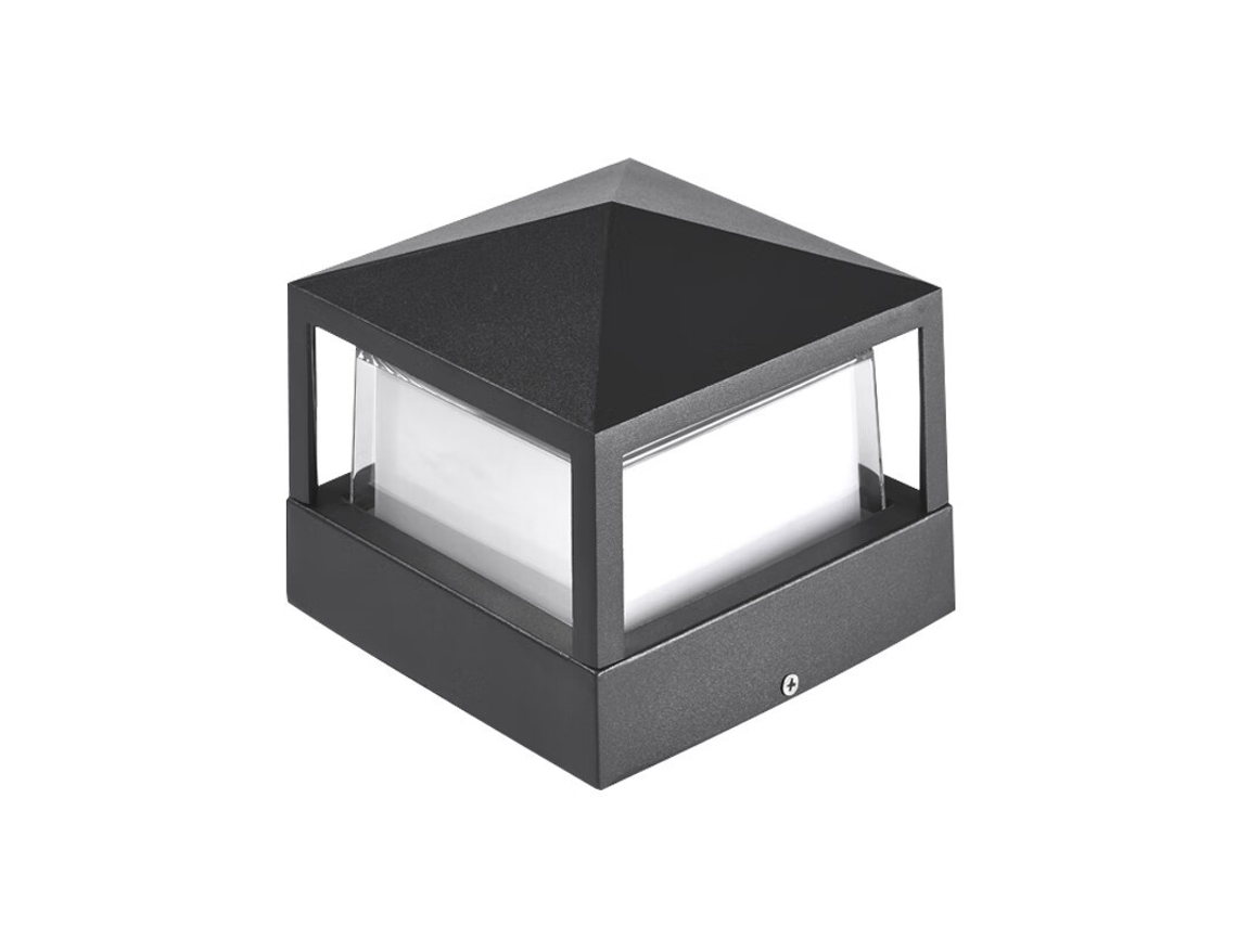 Columna de luz exterior para jardín, villa, IP65, aluminio, luz de entrada, blanco cálido