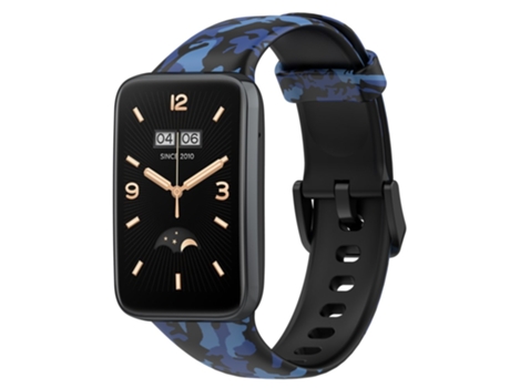 Correa de Silicona tamaño estándar para Xiaomi Mi Band 7 Pro - camuflaje azul