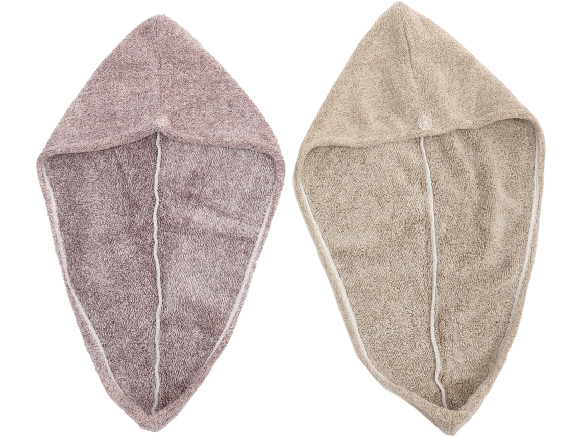 Touca De Cabelo De Coral Fleece De 2 Peças Para Uso No Chuveiro, Absorve Água Rapidamente, Cor Coral