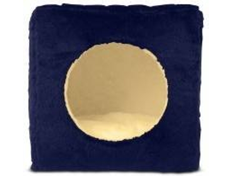 Cama para Perros y Gatos GAUTY Pelo (Beige y Azul - 40 x 40 x 40 cm)