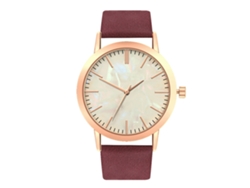 Reloj De Pulsera De Cuarzo Para Parejas (hombre Y Mujer) Con Correa De Poliuretano, Estilo Moderno Morado.