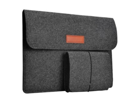 Bolsa de fieltro para computadora portátil de oficina (gris oscuro, 14)