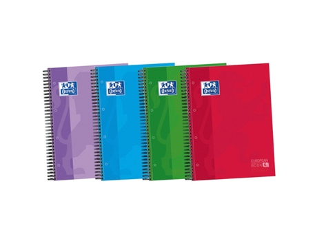 Cuaderno OXFORD 120h quadrados 5mm com 3 divisórias (A4 - Cuadriculado)