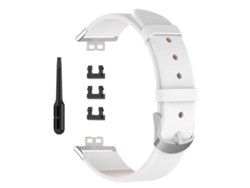 Cinto De Substituição Em Couro Para Smartwatch Fit Pulseira Branca Para Relógio Inteligente