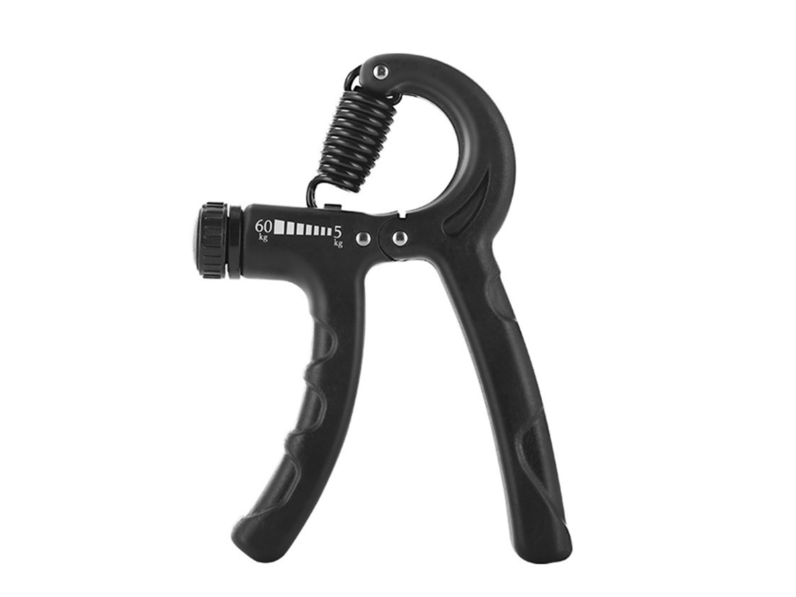 Ejercitador De Agarre Portátil De Plástico Con Buena Elasticidad, Entrenador De Fuerza Para Mujeres, Recuperación De Lesiones, Mano, Negro