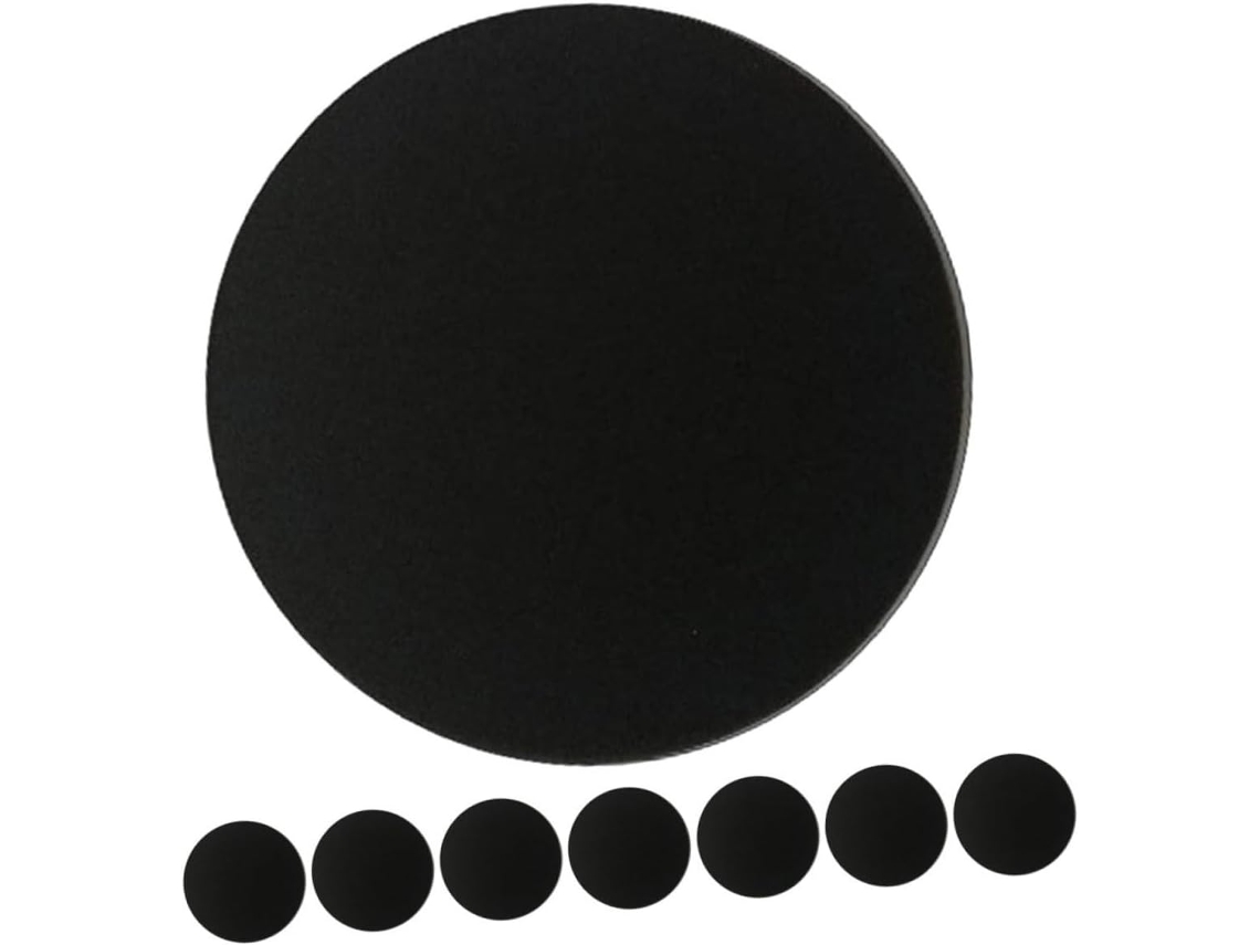 Blocs De Papel Redondos Con Diseño De Mandala De 17 Cm, Color Negro, Versátiles Y Compatibles.