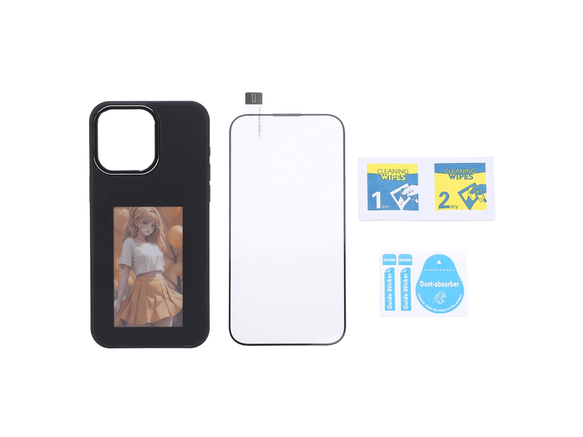 Capa Inteligente De Tela De Tinta Com Nfc Para Ios 15 Pro Max Anti Drop Tpu Com Filme De Proteção