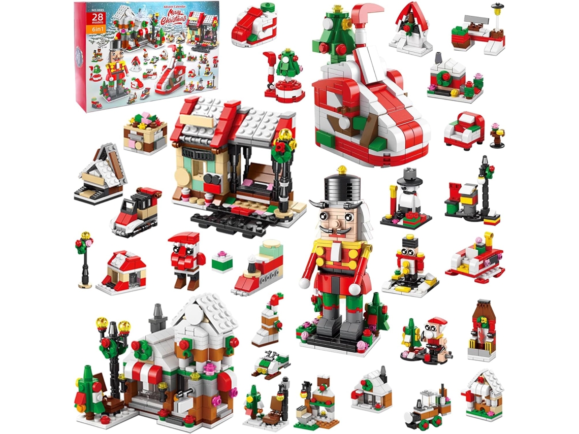 Calendario de Adviento Eifson con 24 bloques de construcción, regalo para niños de 3 a 8 años (03)