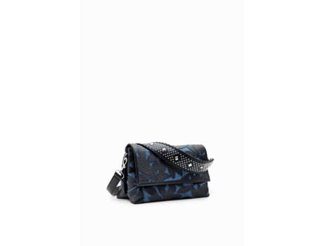 Bolso bandolera mediano de mujer con flores en relieve DESIGUAL