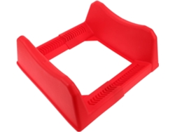 Soporte Neumáticos Plástico Resistencia Diseño Apilable Ajustable Estante Almacenamiento Ruedas Doméstico Rojo