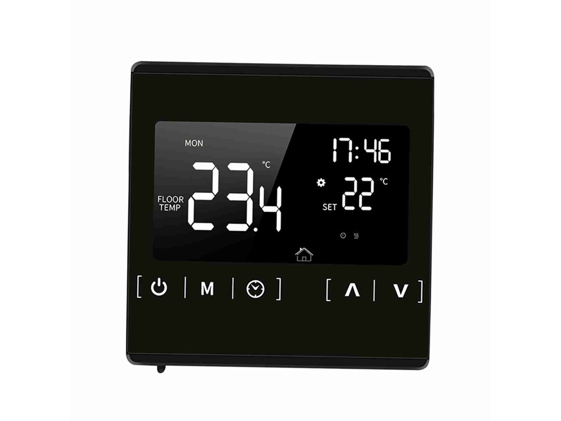 Termostato Inteligente Con Pantalla Táctil Para Calefacción Eléctrica Programable Por Suelo Radiante Ca 85-250v