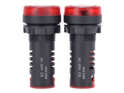 10 Unidades De Zumbador Berm Ad16-22sm Con Led Intermitente, Alarma, Indicador De Señal Ac220v