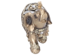 Estatua Decorativa De Elefante De Resina Dorada Hecha A Mano Para Uso En Mesas De Feng Shui, 7x3,5x7 Cm