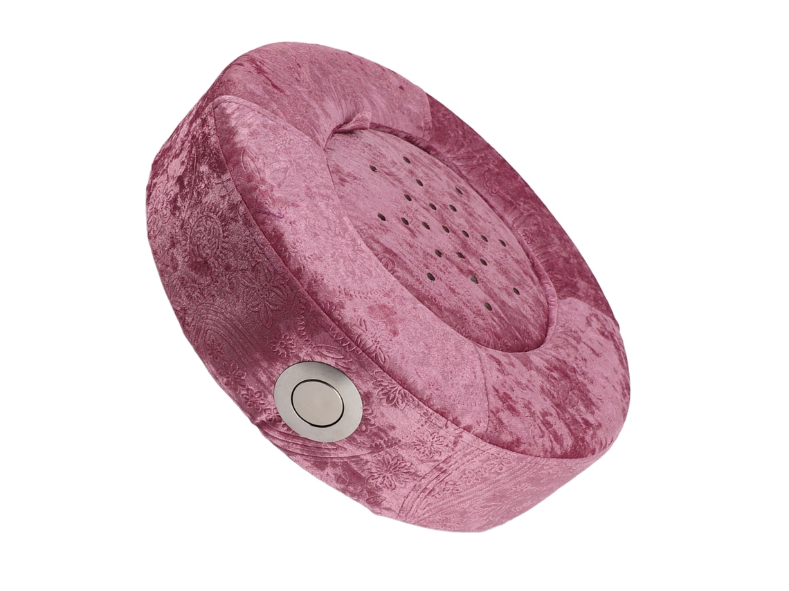 Cojín de moxibustión giratorio de 360° con ajuste de temperatura, 40 cm, morado