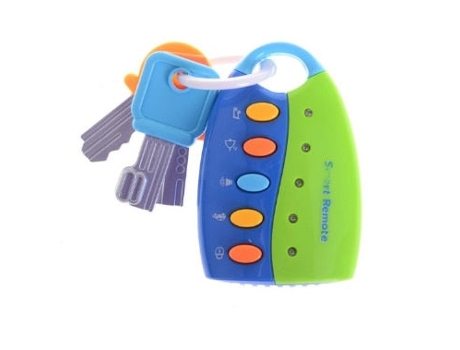 Juguete de La Llave de La Música Electrónica Teledirigida Del Coche de La Simulación Azul