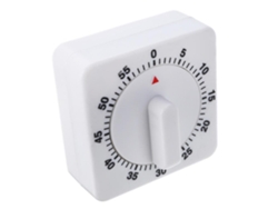 Temporizador De Cocina Mecánico De Acero Inoxidable 304 Con Base Magnética Y Alarma Fuerte