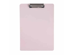 Portadocumentos de oficina A4 con clip grueso, multiusos para archivar materiales, rosa claro