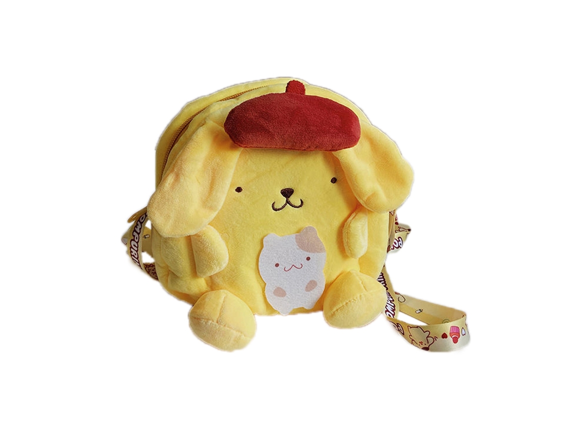 Mochila Amarilla Animada, Ligera Y De Gran Capacidad Para Teléfono Móvil, Pintalabios Y Orejas.
