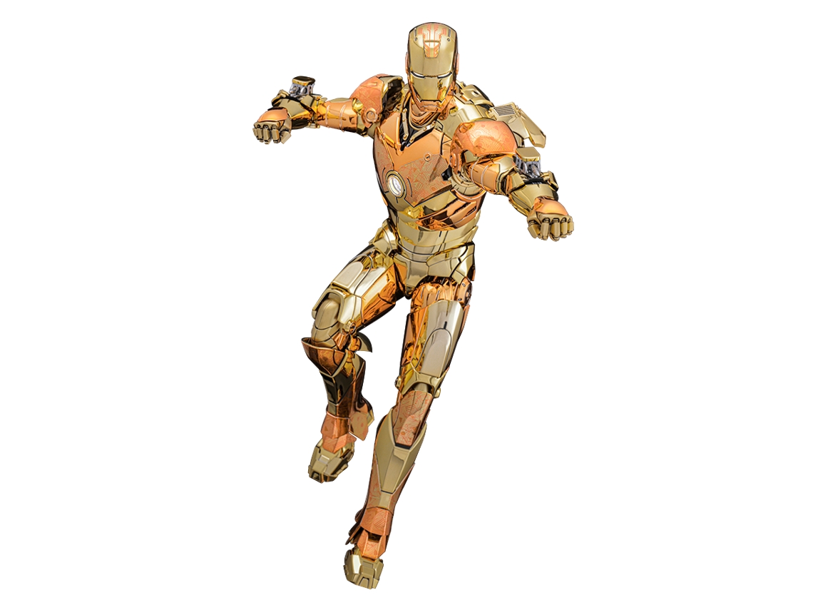 Figura Hot Toys Mms848d78 - Marvel Comics - Iron Man - Iron Man Mark Iii Golden Copper Gold Version