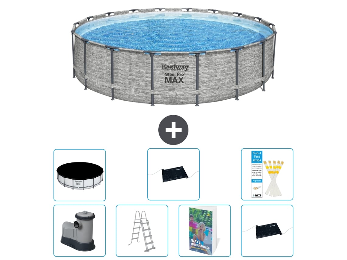 Bestway Piscina Bestway Steel Pro Max Redonda - 549x122 Cm - 8-peças S562