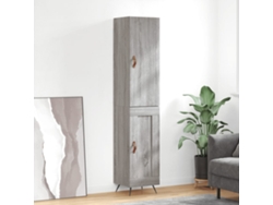 Aparador Alto Madera Contrachapada Gris Sonoma 34,5x34x180 Cm
